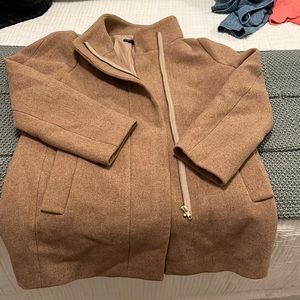 J Crew Merchantile Coat - oat, worn once, mid length (covers butt)